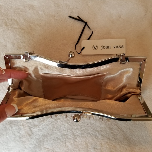 Joan Vass beaded clutch purse - NWT - Picture 4 of 8